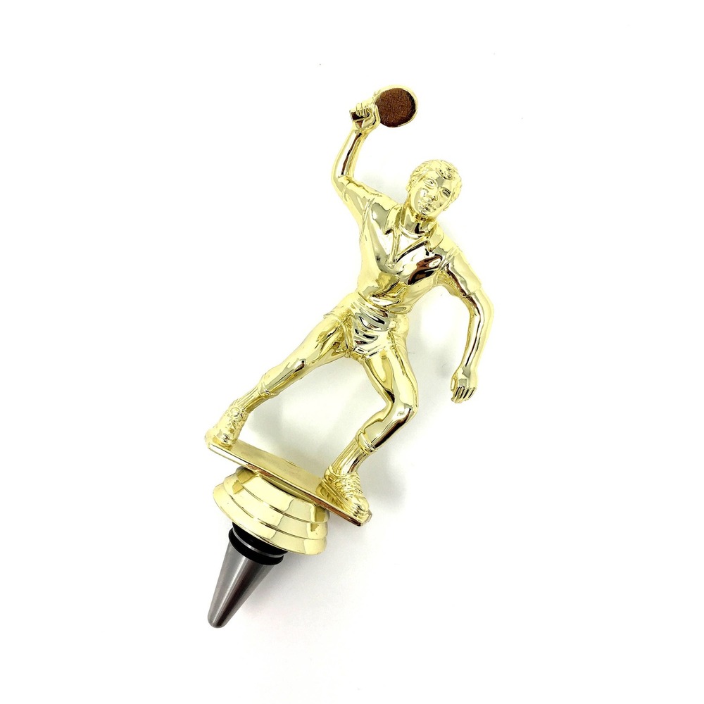 Handmade Bottle Stopper made from Repurposed Ping Pong Trophy